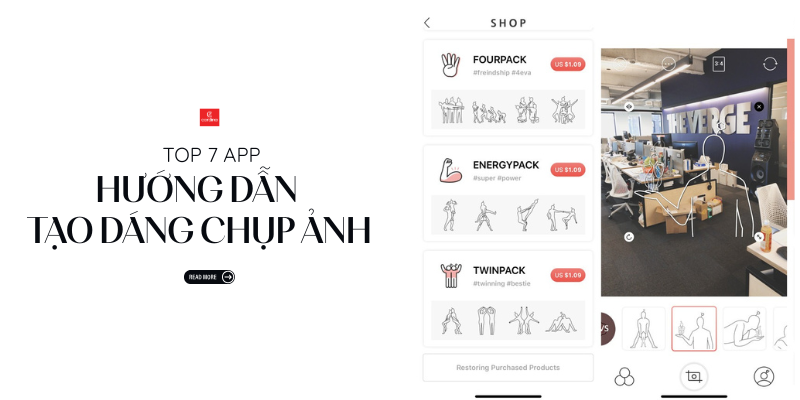 [Review] Top 7 app hướng dẫn tạo dáng chụp ảnh 