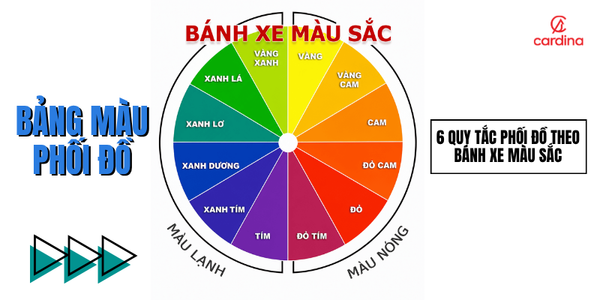Bảng màu phối đồ: 6 quy tắc phối đồ theo bánh xe màu sắc