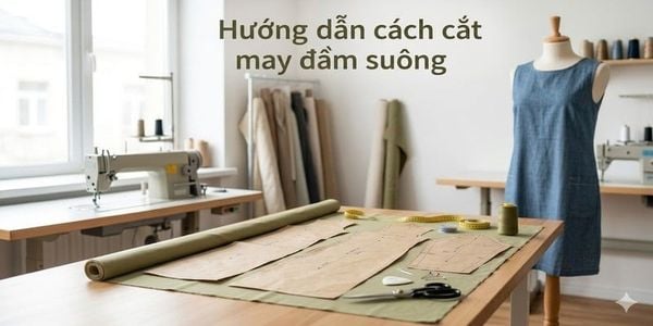 Hướng dẫn cách cắt may đầm suông không cần khéo tay cũng làm được