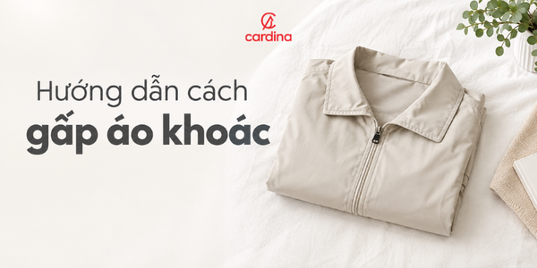 Hướng dẫn cách gấp áo khoác gọn, đẹp, tiết kiệm diện tích
