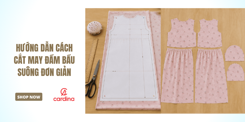 Hướng dẫn cách cắt may đầm bầu suông đơn giản cho nàng