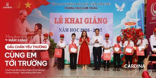 💗CARDINA GIVING 💗 DẤU CHÂN YÊU THƯƠNG | CÙNG EM ĐẾN TRƯỜNG