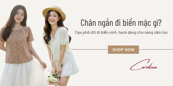 Chân ngắn đi biển mặc gì? Tip phối đồ đi biển xinh, hack dáng cho nàng nấm lùn