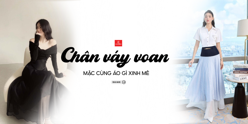 Chân váy voan mặc với áo gì vừa nữ tính lại xinh xắn và thời trang?
