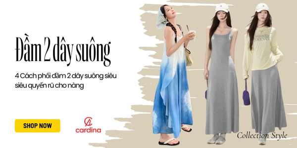 4 Cách phối đầm 2 dây suông siêu siêu quyến rũ cho nàng