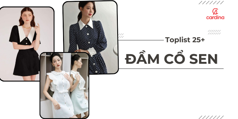 Tổng hợp 25+ mẫu đầm cổ sen dễ thương, xinh xắn cho nàng hè