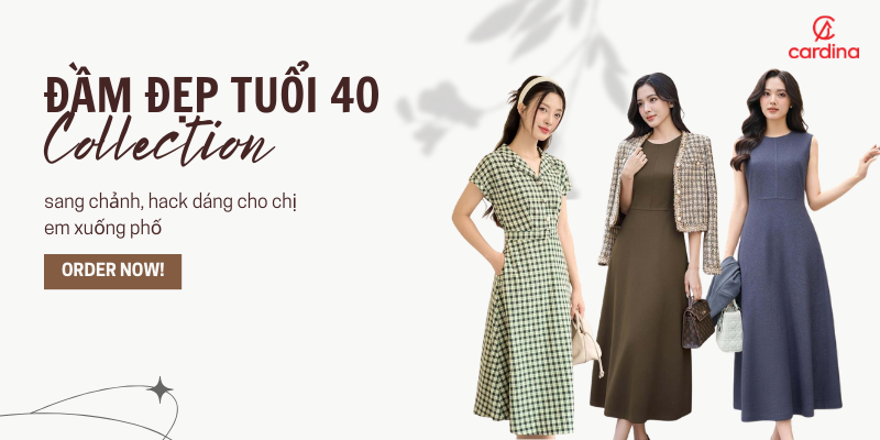 22+ Mẫu đầm đẹp tuổi 40 sang trọng, hack dáng cho chị em xuống phố