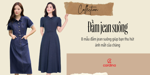 8 mẫu đầm jean suông giúp bạn thu hút ánh mắt của chàng
