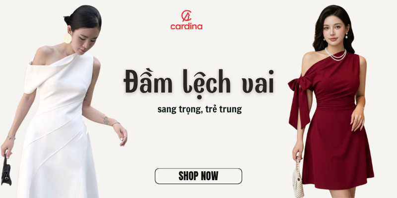 15 Mẫu đầm lệch vai sang trọng, trẻ trung khiến nàng điên đảo
