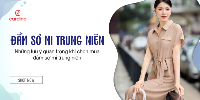 Những lưu ý quan trọng khi chọn mua đầm sơ mi trung niên