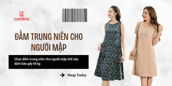 Chọn đầm trung niên cho người mập thế này đảm bảo gầy 10 kg