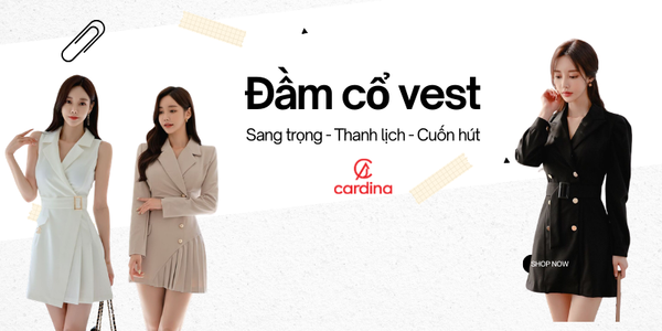15 mẫu đầm cổ vest siêu thanh lịch và sang trọng cho các cô nàng công sở
