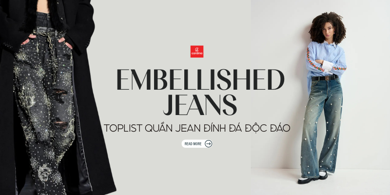 Embellished Jeans: Khi Denim Gặp Gỡ Ánh Kim Xa Xỉ
