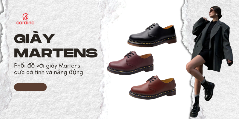 Phối đồ với giày Martens cực cá tính và năng động