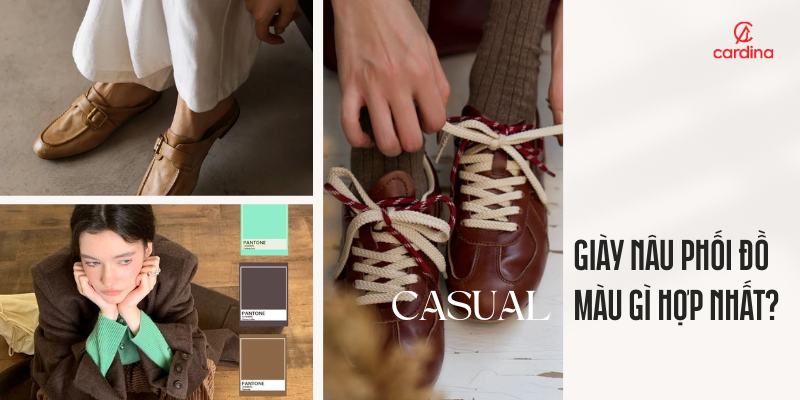 Mách bạn cách giày nâu phối đồ cực đơn giản và có gu