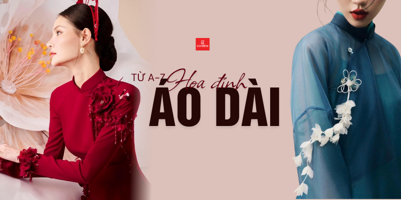 Chọn hoa đính áo dài như thế nào? 10 kiểu hoa đính áo dài hot 2026