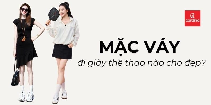 Mặc váy đi giày thể thao thế nào cho đẹp? 30+ outfit cho nàng cực xinh