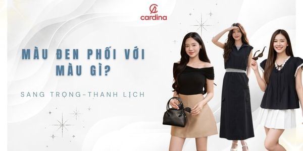 Màu đen phối với màu gì? Cách phối đồ đen sang trọng, thanh lịch 2026