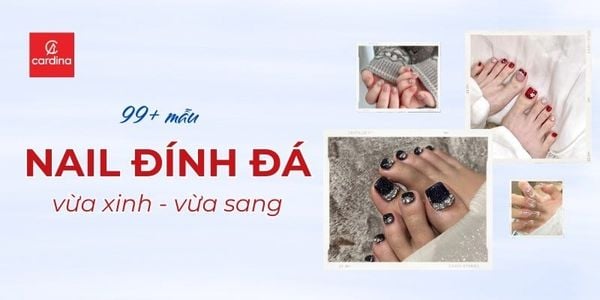 99+ mẫu nail đính đá vừa XINH vừa SANG cho nàng tự tin ra ngoài