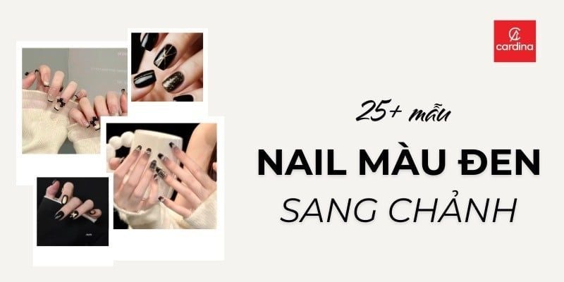25+ Mẫu Nail Màu Đen Sang Chảnh Cứ Sơn Là Auto Tôn Da