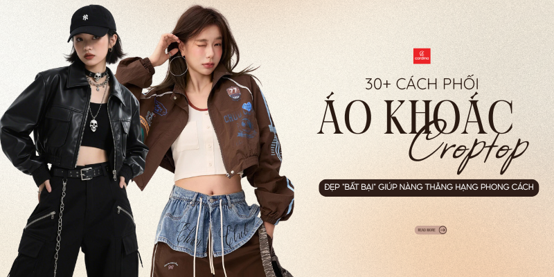 30+ Cách Phối Áo Khoác Croptop Đẹp 