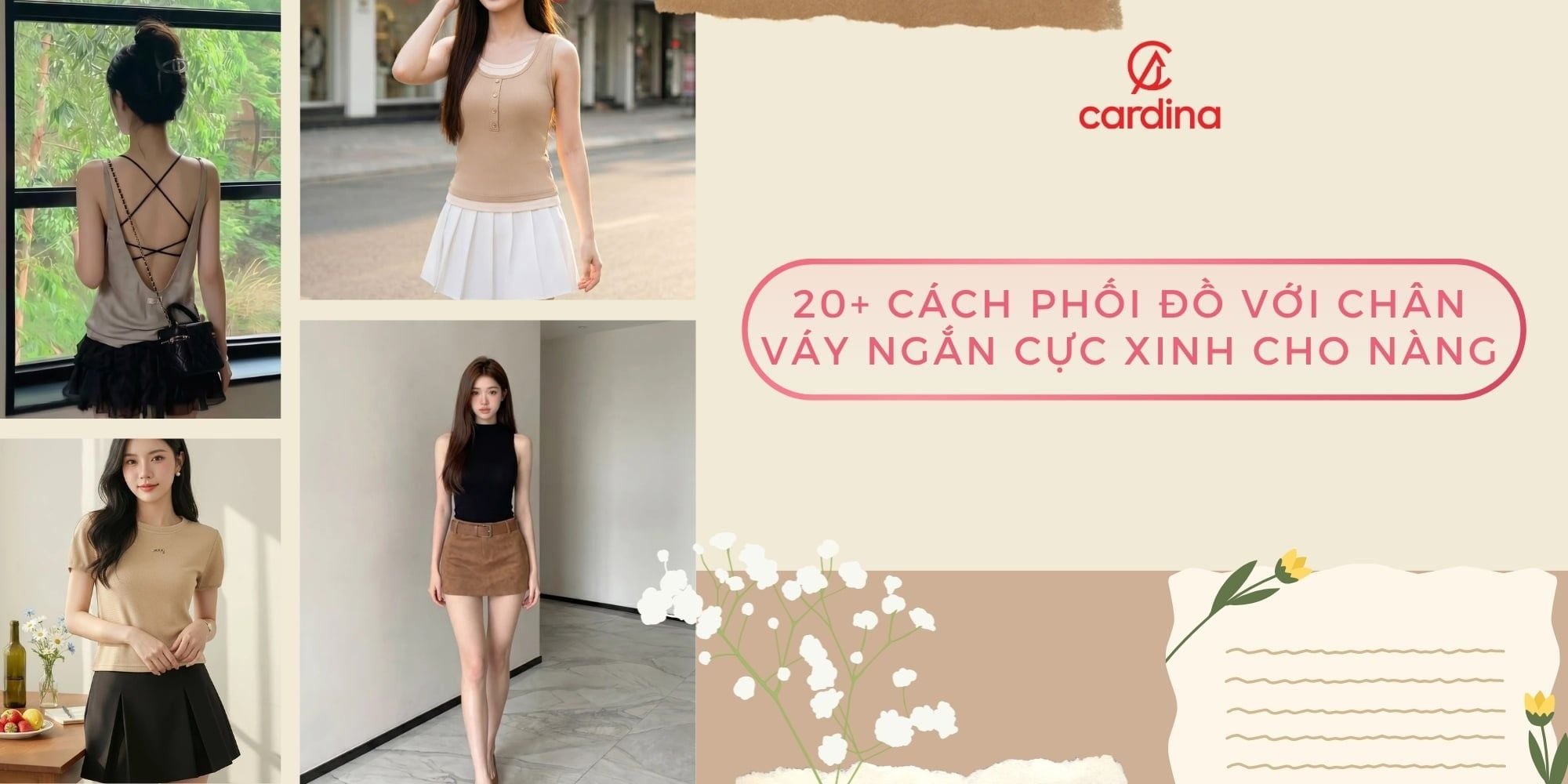 20+ Cách phối đồ với chân váy ngắn cực xinh cho nàng
