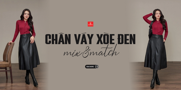 Chỉ nàng 20 cách phối đồ với chân váy xòe đen siêu xinh xuống phố