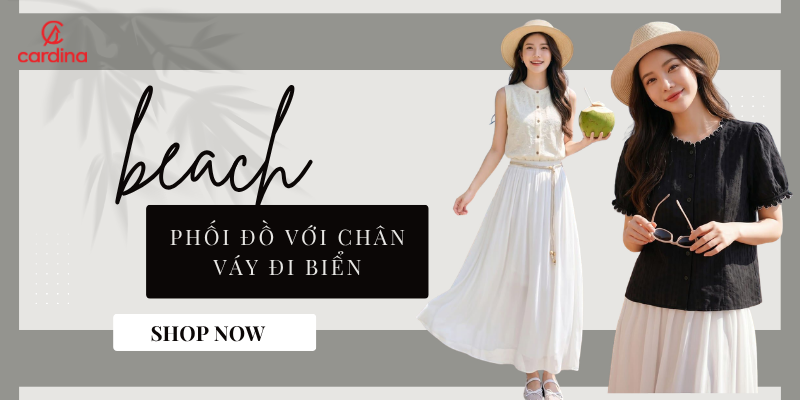 Học ngay 15+ cách phối đồ với chân váy đi biển đẹp, tôn dáng