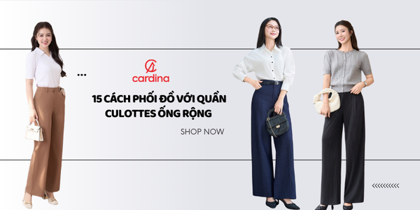 15 Cách phối đồ với quần culottes ống rộng siêu xinh chuẩn stylist
