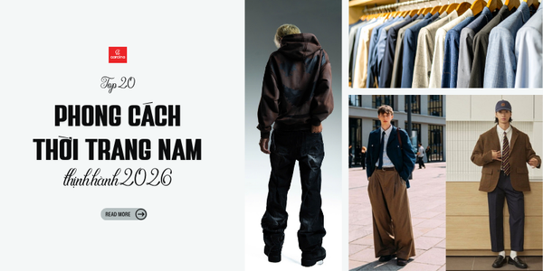 Top 20 phong cách thời trang nam thịnh hành nhất 2026, bạn chuộng style nào?