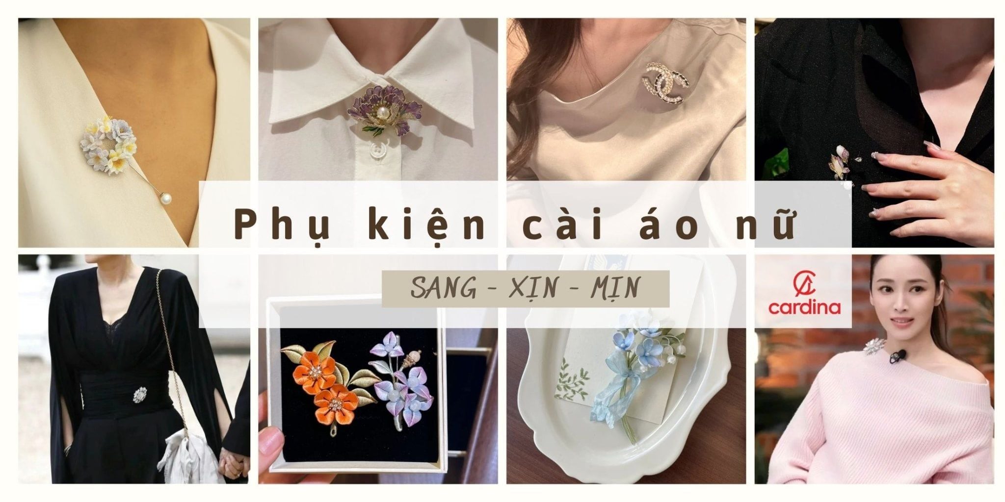 Mách nàng cách đeo phụ kiện cài áo nữ chuẩn SANG - XỊN - MỊN?