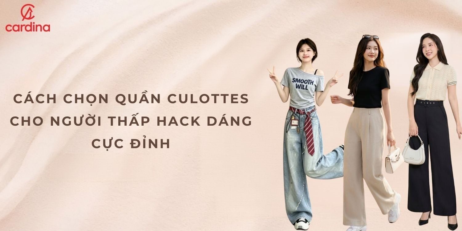 Note ngay vài mẹo chọn quần culottes cho người thấp hack dáng cực đỉnh