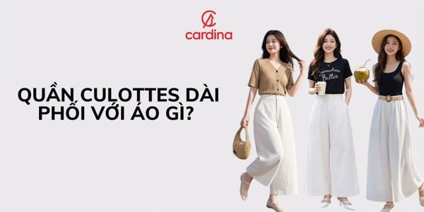 Quần culottes dài phối với áo gì? Cách chọn và mix đồ tôn dáng