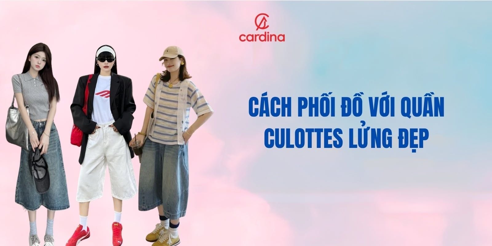 Hướng dẫn cách phối đồ với quần culottes lửng đẹp, phong cách