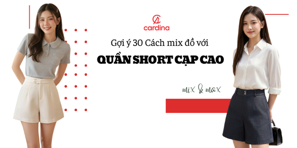 Gợi ý 30 Cách mix đồ với quần short cạp cao ĐẸP tôn dáng cho chị em
