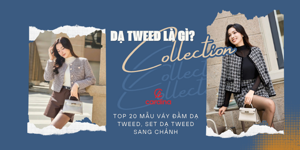 Dạ tweed là gì? Top 20 mẫu váy đầm dạ tweed, set dạ tweed sang chảnh
