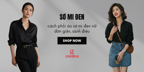 Chỉ nàng 10 cách phối áo sơ mi đen nữ đơn giản, sành điệu