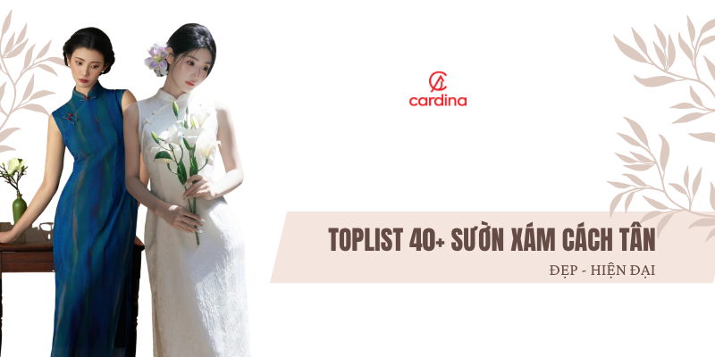 30+ Mẫu sườn xám cách tân đẹp, hiện đại cho chị em diện Tết