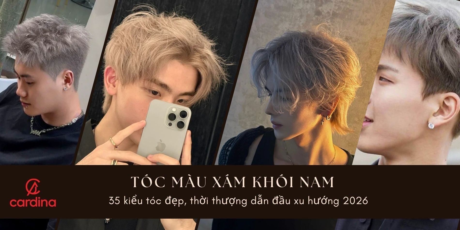 Tóc màu xám khói nam: 35 kiểu tóc đẹp, thời thượng dẫn đầu xu hướng 2026