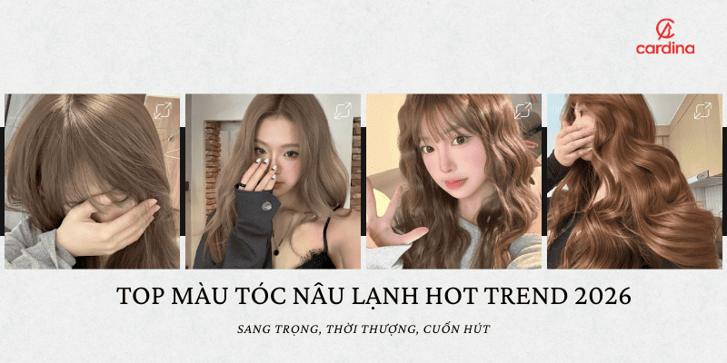 15+ Kiểu tóc màu nâu lạnh hot nhất 2026 cho da bật tông, nổi bật bất cứ đâu