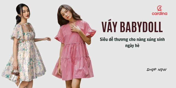 20 Kiểu váy babydoll siêu dễ thương cho nàng xúng xính ngày hè