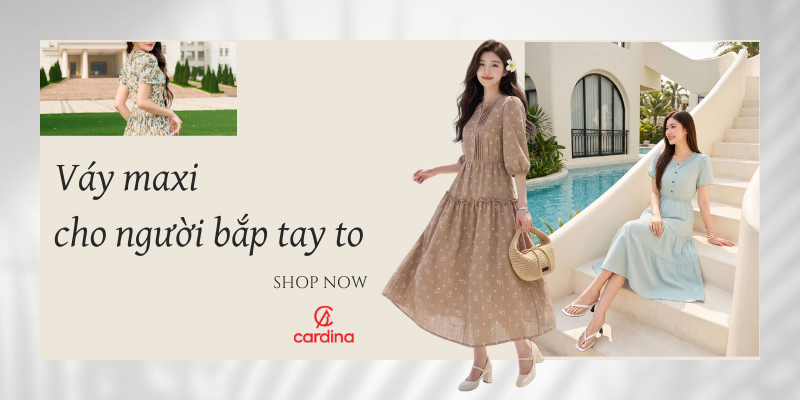 3 lưu ý không thể bỏ qua khi mua váy maxi cho người bắp tay to