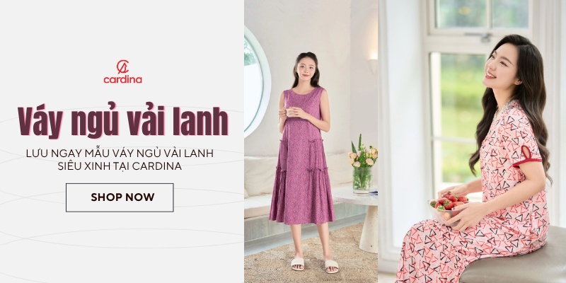 Lưu ngay 5 mẫu váy ngủ vải lanh siêu xinh tại Cardina
