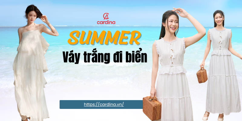 Top 20+ mẫu váy trắng đi biển đẹp, trendy nhất hè 2026