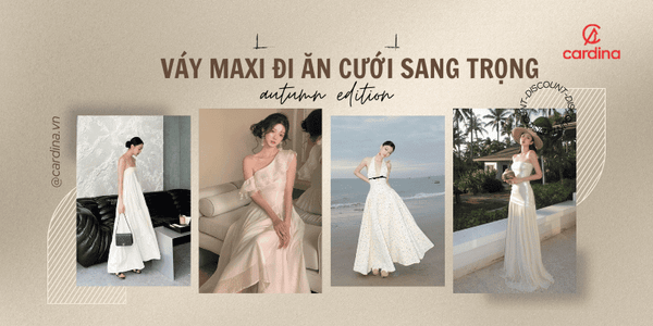 16 Mẫu đầm maxi đi đám cưới, dự tiệc sang chảnh cho chị em