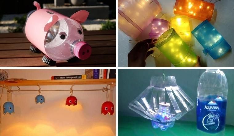 cách làm lồng đèn Trung thu bằng đồ tái chế
