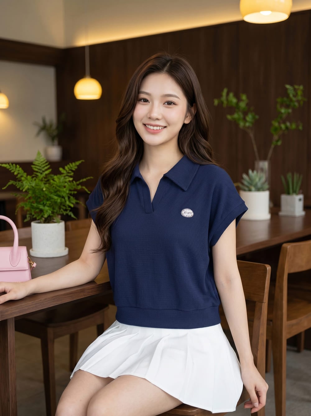 Áo basic thun tăm cộc tay cổ polo