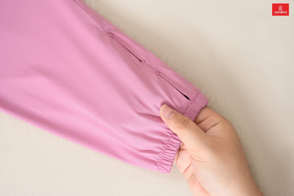 Áo nắng nữ Ice Text 2 lớp dáng croptop công nghệ sợi lạnh UPF 50+