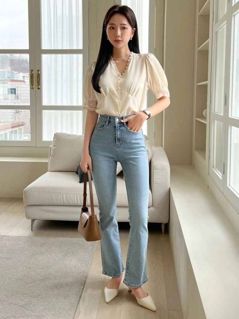 Áo cổ tim