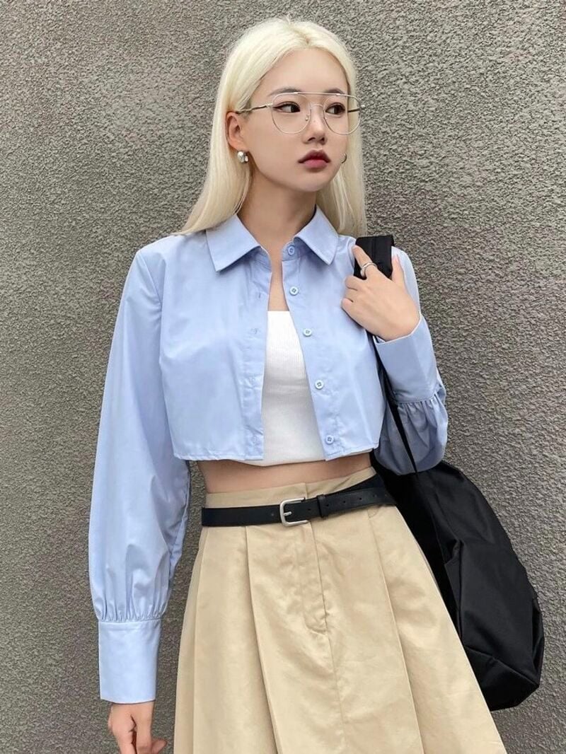 Áo croptop kiểu hàn quốc là gì?